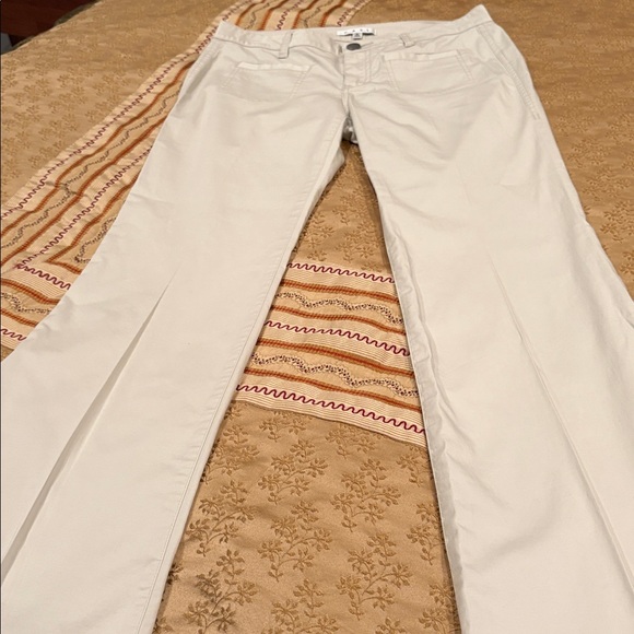 CAbi Tan Trousers, light tan, cotton blend, machine washable, front pockets, 8 - Picture 2 of 8